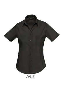 Short sleeve poplin women's shirt 