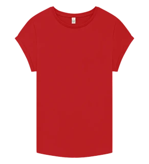 WOMEN´S ROLLED SLEEVE T-SHIRT