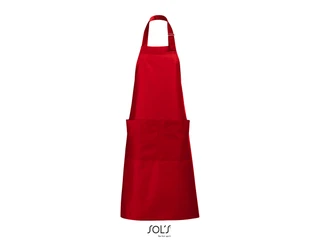 Long apron with pocket 