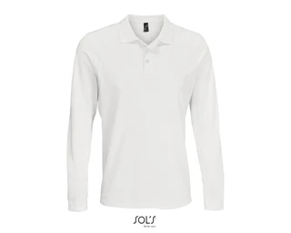 Unisex long sleeve polycotton polo shirt