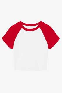 1201 Women's Micro Rib Raglan Baby Tee