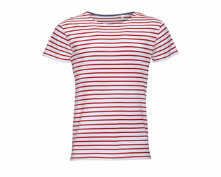 MILES MEN Men's round neck striped T-shirt