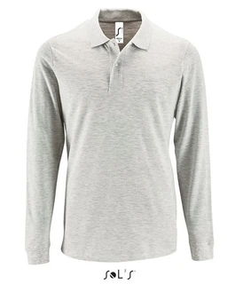 Men's long sleeve piqué polo shirt 