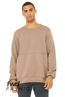 3743 Unisex Raw Seam Crew Pullover