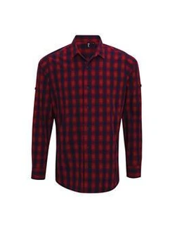 'Mulligan' Check- Men's Long Sleeve Cotton Shirt PR250
