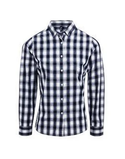 Mulligan Check-women Long Sleeve Cotton Shirt PR350           