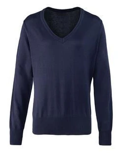 Women's Knitted V-Neck Sweater