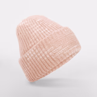 Chunky Knitted Patch Beanie
