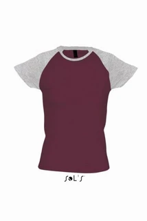 Women's two colour raglan sleeve T-shirt 