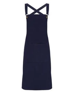 Cross Back Barista. Bib Apron