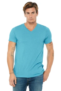 3415 Unisex Triblend Short Sleeve V-neck Tee