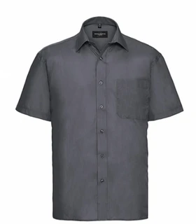 Men’s Short Sleeve Classic Polycotton Poplin Shirt