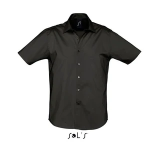 Short sleeve poplin men's shirt 