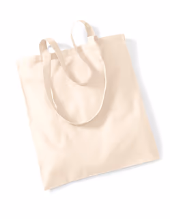 Classic Cotton Bag Natural Long Handles
