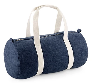 Denim Barrel Bag
