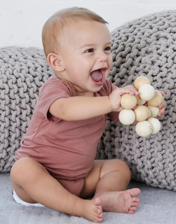 Dětské Body s Krátkým Rukávem Triblend