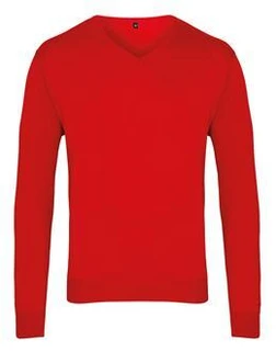 Men's Knitted V-Neck Sweater