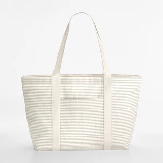 Striped Organic Cotton Shopper