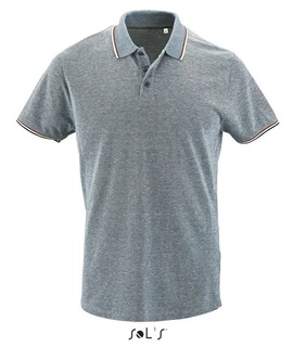 Men's heather polo shirt  