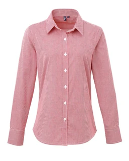 Dámská Košile Microcheck Long Sleeve Shirt