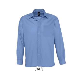 Long sleeve poplin men's shirt 