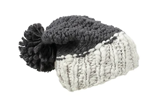Čepice Coarse Knitted Hat with Pompon