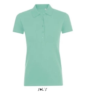 Women's cotton-elastane polo shirt  
