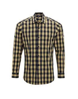 'Mulligan' Check- Men's Long Sleeve Cotton Shirt PR250