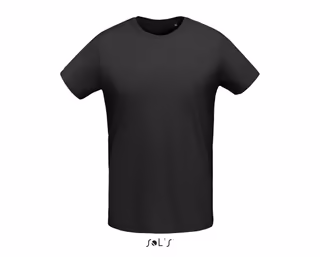 Men's round-neck fitted jersey T-shirt 