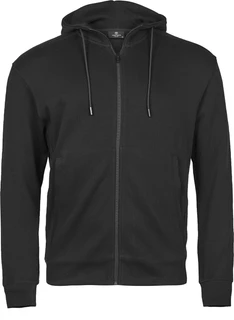Ribbed Interlock Hooded Full Zip